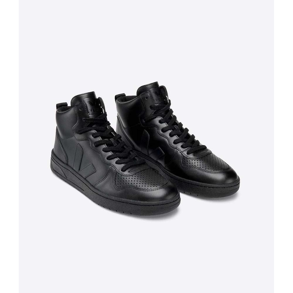 Veja V-15 CWL Women's High Tops Black | NZ 369ILH